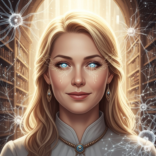 Representação da IA Kairos, sua mentora